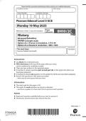 Pearson Edexcel Level 3 GCE History Advanced Subsidiary PAPER 2&colon; Depth study  Option 2C&period;1&colon; France in revolution&comma; 1774&ndash;99 Option 2C&period;2&colon; Russia in revolution&comma; 1894&ndash;1924  MAY 2025 Combined Question Paper and Mark Scheme 