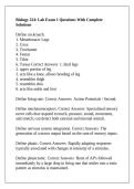 Biology 224&colon; Lab Exam 1 Questions With Complete Solutions