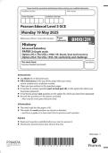 Pearson Edexcel Level 3 GCE History Advanced Subsidiary PAPER 2&colon; Depth  study Option 2H&period;1&colon; The USA&comma; c1920&ndash;55&colon; boom&comma; bust and recovery Option 2H&period;2&colon;  The USA&comma; 1955&ndash;92&colon; conformity and challenge 2025 Combined Question Paper  and Mark Scheme 