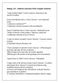 Biology 224 &ndash; Midterm Questions With Complete Solutions
