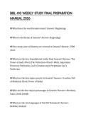BIBL 410 WEEKLY STUDY FINAL PREPARATION MANUAL 2026