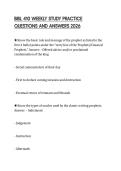 BIBL 410 WEEKLY STUDY PRACTICE QUESTIONS AND ANSWERS 2026