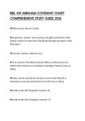 BIBL 410 ABRAHAM COVENANT CHART COMPREHENSIVE STUDY GUIDE 2026