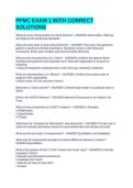 PFMC EXAM 1 WITH CORRECT SOLUTIONS
