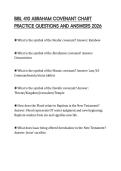 BIBL 410 ABRAHAM COVENANT CHART PRACTICE QUESTIONS AND ANSWERS 2026