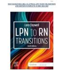 Test Bank For Lora Claywell LPN to RN Transitions 6th Edition &sol;Complete Guide 2024-2025