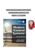 Solution Manual for Modern Control Systems&comma; Global Edition 14th Edition &ndash; 100&percnt; Accurate Worked Solutions &vert; Study Aid &vert; Latest Update 2026 &ndash; Richard Dorf & Robert Bishop