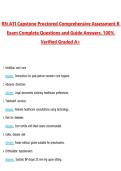 RN ATI Capstone Proctored Comprehensive Assessment 2026 A Questions with Correct Rationalized Answers Pass the Exam&comma; 100&percnt; Verified &lpar;2026 &sol; 2027&rpar; Graded A&plus;
