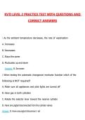 RVTI Level 2 Practice Test Questions with Correct Answers Pass the Exam&comma; 100&percnt; Verified &lpar;2026 &sol; 2027&rpar; Graded A&plus;