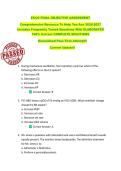 ECCO FINAL OBJECTIVE ASSESSMENT   Comprehensive Resource To Help You Ace 2026-2027  Includes Frequently Tested Questions With ELABORATED  100&percnt; Correct COMPLETE SOLUTIONS  Guaranteed Pass First Attempt&excl;&excl;  Current Update&excl;&excl;