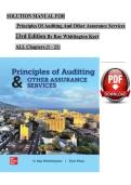 TEST BANK  For Principles of Auditing and Other Assurance Services 23rd Edition by Ray Whittington&comma; Kurt Pany&vert; Complete Verified Chapter's