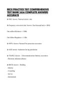 BICSI PRACTICE TEST COMPREHENSIVE TEST BANK 2026 COMPLETE ANSWERS ACCURATE