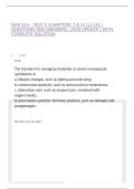 NUR 514 - TEST 2 &lpar;CHAPTERS 7&comma;9&comma;12&comma;13&comma;14&rpar; &vert; QUESTIONS AND ANSWERS &vert; 2026 UPDATE &vert; WITH COMPLETE SOLUTION