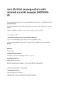 nurs 114 final exam questions with detailed accurate answers 20252026- 28