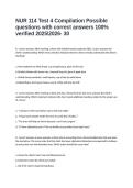 NUR 114 Test 4 Compilation Possible questions with correct answers 100&percnt; verified 20252026- 30