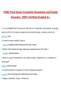 TABC Final Exam Questions with Correct Answers Pass the Exam&comma; 100&percnt; Verified &lpar;2026 &sol; 2027&rpar; Graded A&plus;