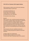 NUR-158 Test &num;1 Questions With Complete Solutions