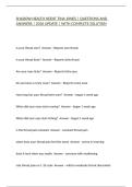 Shadow Health HEENT Tina Jones &vert; Assessment Study Guide&comma; Practice Questions & Answers &vert; 2026 Review