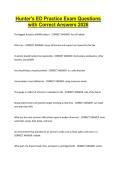 Hunter-s ED Practice Exam Questions with Correct Answers 2026
