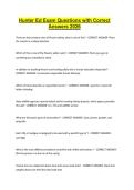 Hunter Ed Exam Questions with Correct Answers 2026
