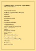 NUR256 ECPI EXAM 2 &lpar;Electrolytes&comma; ABGs&rpar; Questions With Complete Solutions