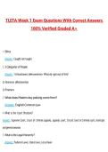 TLETA Week 1 Exam Questions with Correct Answers Pass the Exam&comma; 100&percnt; Verified &lpar;2026 &sol; 2027&rpar; Graded A&plus;