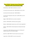 Texas Athletic Training License Exam Questions with 100&percnt; Correct Answers &vert; Latest Version &lpar;2026&rpar; Expert Verified
