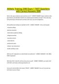 Athletic Training 2356 Exam 1 TXST Questions with Correct Answers 2026
