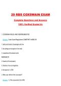 29 RBS COXSWAIN Exam Questions with Correct Answers Pass the Exam&comma; 100&percnt; Verified &lpar;2026 &sol; 2027&rpar; Graded A&plus;