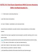 ACTG 313 Test Exam Questions with Correct Answers Pass the Exam&comma; 100&percnt; Verified &lpar;2026 &sol; 2027&rpar; Graded A&plus;