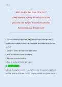 HESI 366 BSN Exit Exam 2026&sol;2027 &vert; Comprehensive Nursing Review with Actual Exam Questions&comma; Verified Answers & Detailed Rationales &vert; Grade A Study Guide