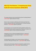 NSG-322 Final Review &vert; Comprehensive Study Guide & Practice Questions &lpar;2026&sol;2027&rpar; 