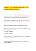 NSG-322 Final Review Guide &vert; Exam Prep&comma; Verified Q&A &lpar;2026&sol;2027&rpar;   