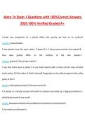 Astro 7N Exam 1 Questions with Correct Answers Pass the Exam&comma; 100&percnt; Verified &lpar;2026 &sol; 2027&rpar; Graded A&plus;