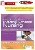 Maternal&ndash;Newborn Nursing &ndash; Davis Advantage&comma; 4th Edition &vert; Complete Test Bank with Verified Questions & Answers &vert; Nursing Exam Preparation