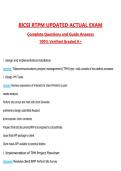 BICSI RTPM Questions with Correct Answers Pass the Exam&comma; 100&percnt; Verified &lpar;2026 &sol; 2027&rpar; Graded A&plus;