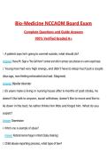 Bio-Medicine NCCAOM Board Exam Questions with Correct Answers Pass the Exam&comma; 100&percnt; Verified &lpar;2026 &sol; 2027&rpar; Graded A&plus;