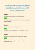 Exam 1&colon; NSG 124 Pharmacology &lpar;New 2026&sol;2027 Update&rpar; Questions with Verified Answers&vert; 100&percnt; Correct - Herzing University&period;