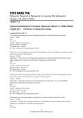 Test Bank for Horngren&rsquo;s Financial & Managerial Accounting&colon; The Managerial Chapters&comma; 7th Edition &ndash; Tracie L&period; Miller-Nobles & Brenda L&period; Mattison