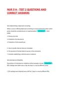 NUR 514 - TEST 2 QUESTIONS AND CORRECT ANSWERS 2026