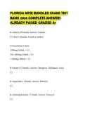 FLORIDA MPJE BUNDLED EXAMS TEST BANK 2026 COMPLETE ANSWERS ALREADY PASSED GRADED A&plus;
