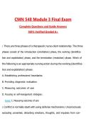CMN 548 Module 3 Final Exam Questions with Correct Answers Pass the Exam&comma; 100&percnt; Verified &lpar;2026 &sol; 2027&rpar; Graded A&plus;