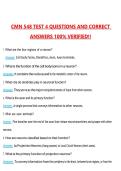 CMN 548 TEST 4 2026 COMPLETE QUESTIONS AND 100&percnt; VERIFIED ANSWERS LATEST VERSION &lpar;PASS GUARANTEE&rpar;