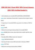 CMN 548 UNIT 5 FINAL EXAM 2026 COMPLETE QUESTIONS AND 100&percnt; VERIFIED ANSWERS LATEST VERSION &lpar;PASS GUARANTEE&rpar;