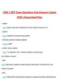 CSIA C-DET Exam Questions with Correct Answers Pass the Exam&comma; 100&percnt; Verified &lpar;2026 &sol; 2027&rpar; Graded A&plus;