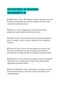Foundations of Business Management IB