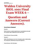 Walden University &vert; BIOL 1001 &vert; Final Exam WEEK 6 &vert; Question and Answers &lpar;Correct Answers&rpar;&period;