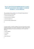 NSG 521 ADVANCED PATHOPHYSIOLOGY EXAM 1 &lpar;2026-2027&rpar; QUESTIONS AND CORRECT ANSWERS GRADED A&plus; UNI OF PHOENIX