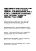 FRAUD EXAMINATION 6TH EDITION STEVE ALBRECHT CHAD ALBRECHT CONAN ALBRECHT MARK ZIMBLEMAN SOLUTIONS MANUAL ALL CHAPTERS 100&percnt; ORIGINAL FINAL STUDY GUIDE 2026 SOLVED QUESTIONS FULLY CORRECT