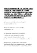 FRAUD EXAMINATION 6TH EDITION STEVE ALBRECHT CHAD ALBRECHT CONAN ALBRECHT MARK ZIMBLEMAN SOLUTIONS MANUAL ALL CHAPTERS 100&percnt; ORIGINAL ACTUAL EXAMINATION 2026 QUESTIONS WITH SOLUTIONS GRADED A&plus;